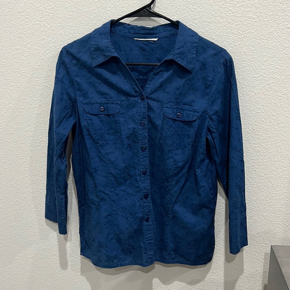 Embroidered button down!